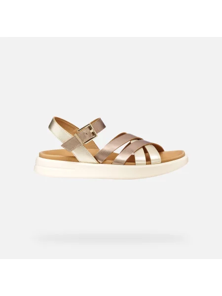 Geox sandale de piele D XAND 2S alb