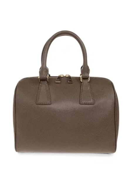 Geantă shopper Furla din piele gri