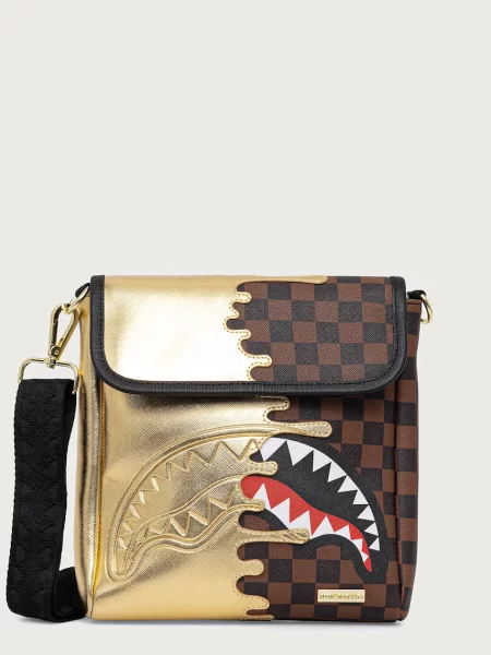 Sprayground geantă mică SHARKS IN PARIS maro