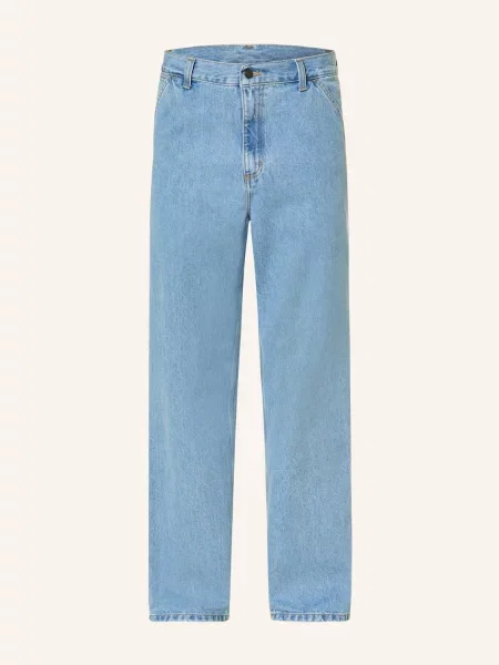 Carhartt Wip Dżinsy Single Knee Relaxed Straight Fit blau niebieskie