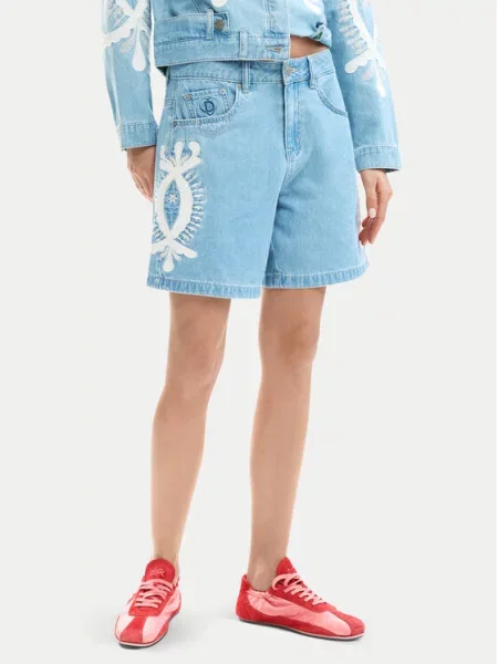 Desigual Szorty jeansowe Wakand niebieski