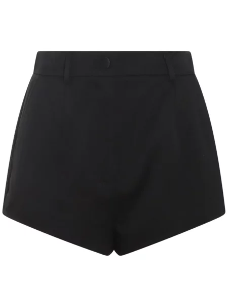 Pantaloni scurți Dolce & Gabbana de lână negru