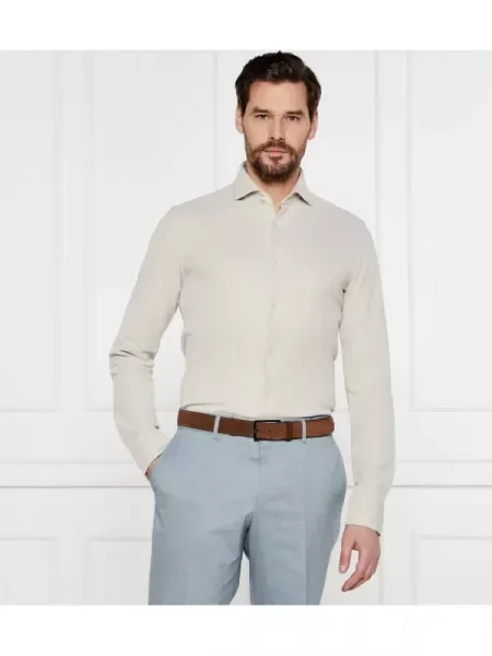 BOSS BLACK Cămașă | stretch negru