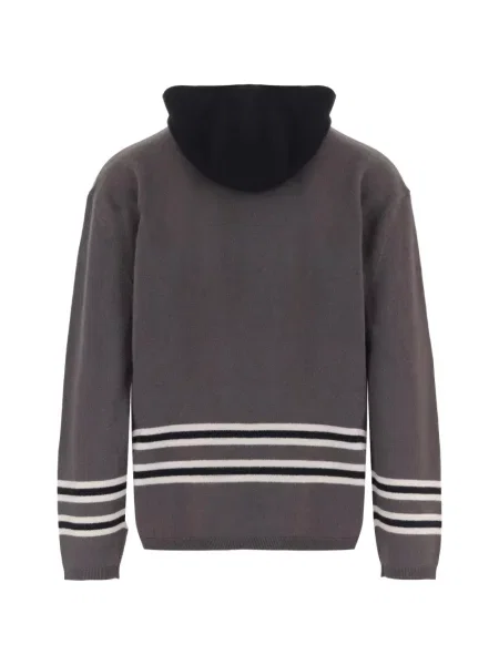 Hoodie Emporio Armani με αυτόγραφο γκρι