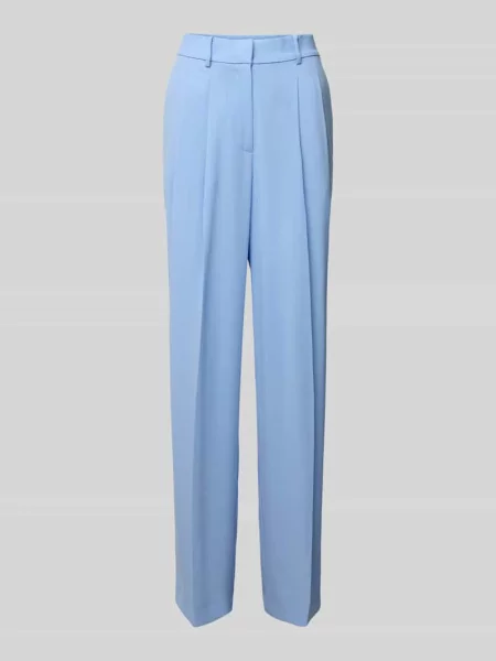 Spodnie do garnituru o kroju straight fit w kant Windsor