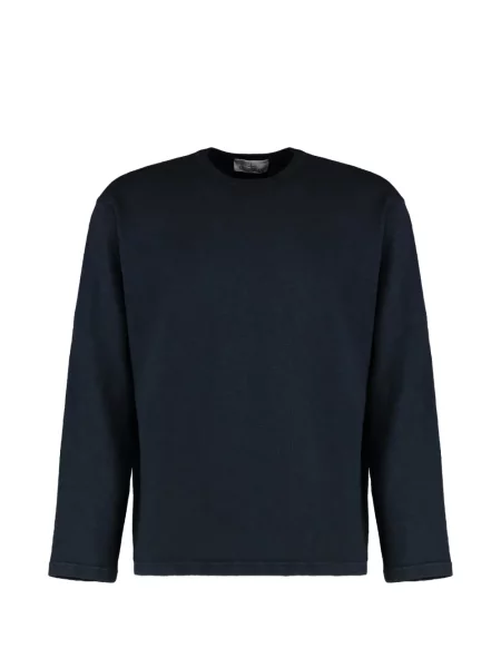 Tricou Stone Island cu strasuri lung albastru
