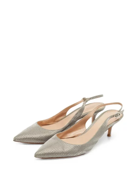 Pantofi cu toc Gianvito Rossi slingback gri