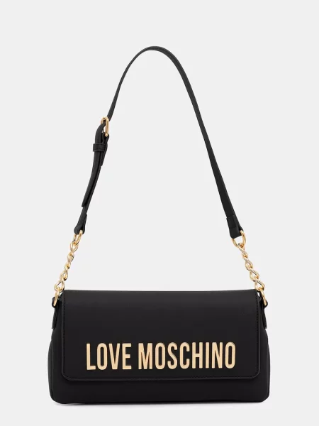 Love Moschino geantă pentru femei cu imitație de piele negru