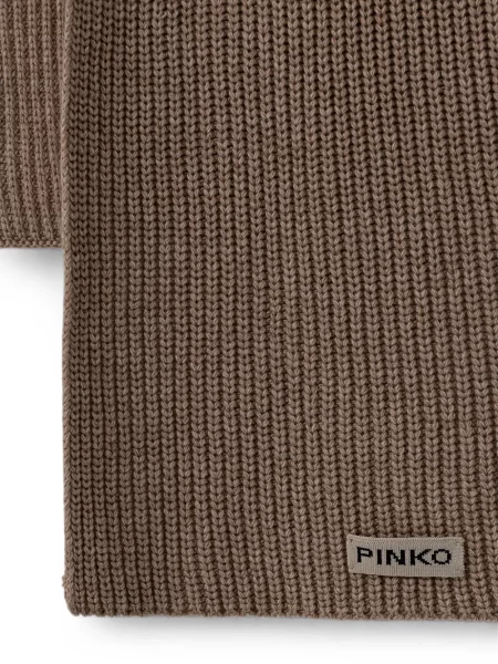 Fular Pinko tricotate maro