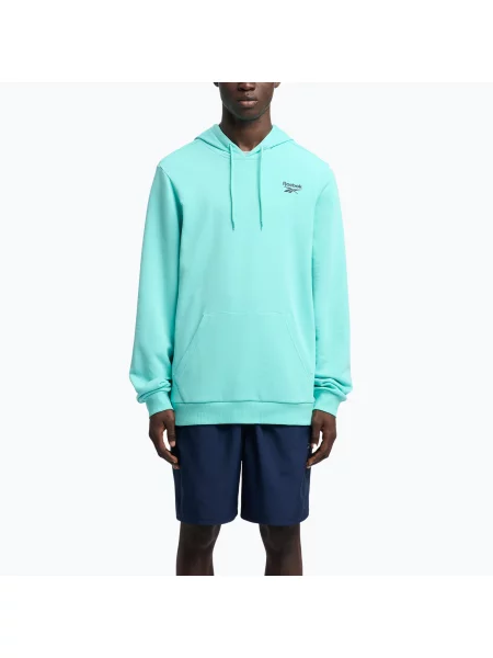 Bluza Reebok Identity Small Logo Hoodie ai aqua niebieska