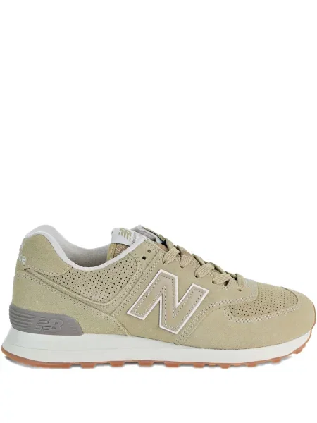 Papuci New Balance din piele de căprioară negru