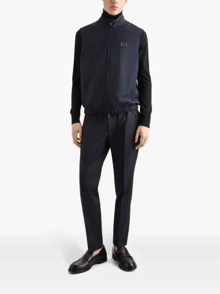 Pantaloni Dolce & Gabbana plisate albastru