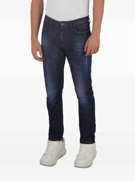 Дънки straight leg Emporio Armani синьо