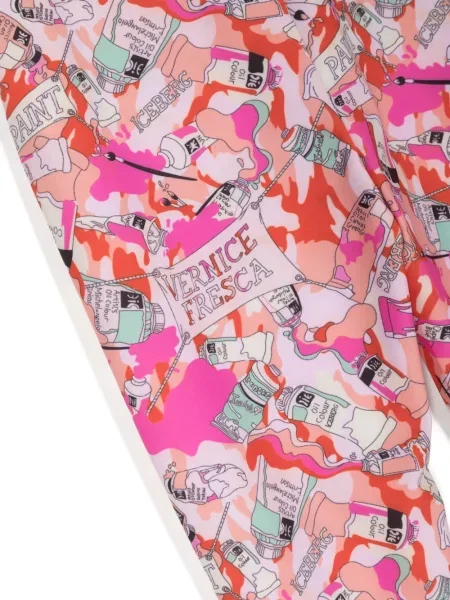 Legginsy dziecięce Iceberg różowe