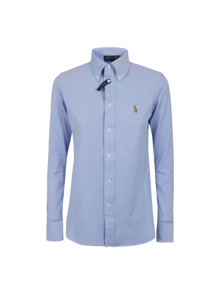 Koszula Polo Ralph Lauren z twillu niebieska