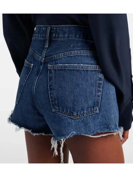 Pantaloni scurți din denim Agolde albastru