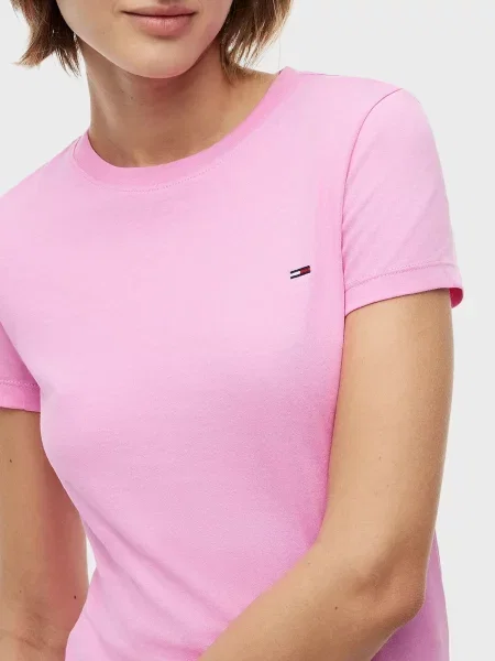 Футболка Tommy Jeans рожева