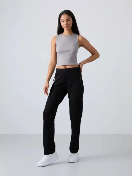 Tommy Life Sportovní kalhoty Jogginghose' černá