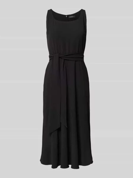 Lauren Ralph Lauren sukienka midi rozkloszowana czarny