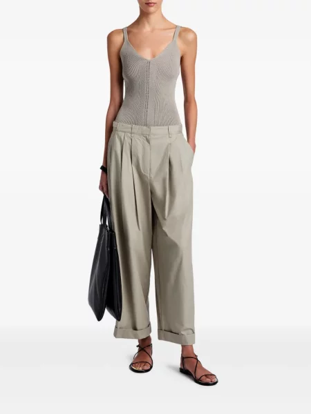 Pantaloni Proenza Schouler White Label alb