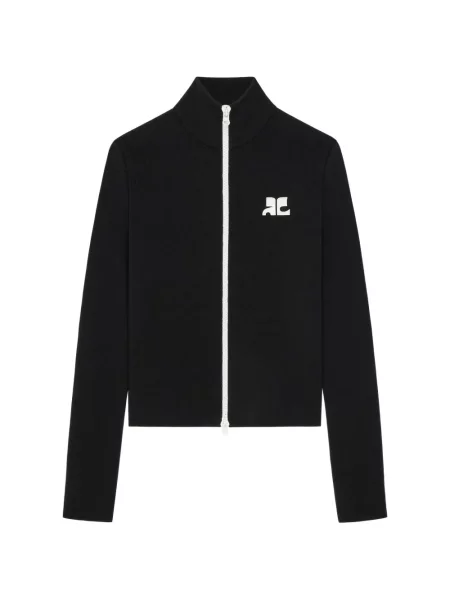 Cardigan Courreges cu autograf negru
