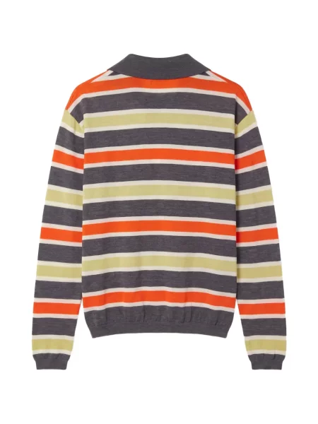 Tricou polo Zankov din lână merinos gri