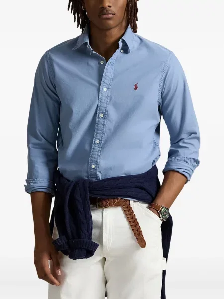 Șapcă Polo Ralph Lauren din fleece cu dungi cu volane albastru