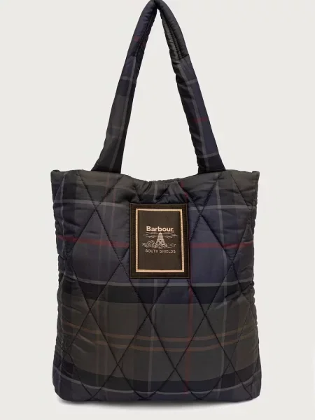 Geantă shopper Barbour verde