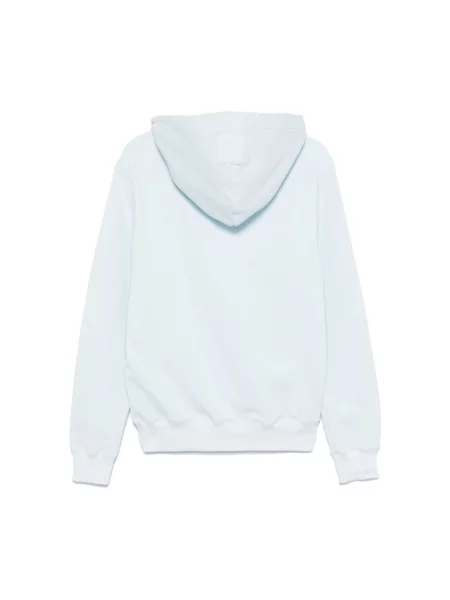 Haftowana bluza z kapturem Lanvin z kapturem niebieska