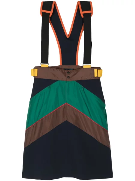 Sukienka Kolor garniturowa brązowa