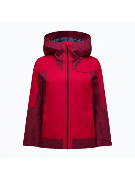 Geacă de schi pentru femei Perak Performance Rider Tech Insulated vertical zenith/tech burgundy