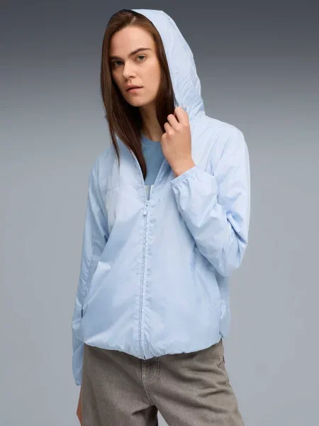Вітровка PUMA Ess Regular Windbreaker комбінований верх синій