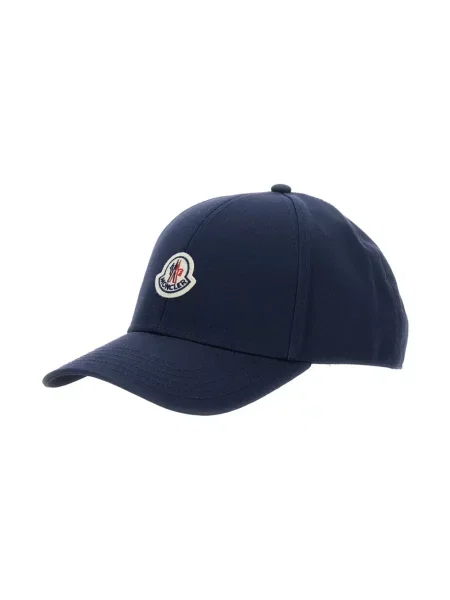 Czapka z daszkiem Moncler niebieska