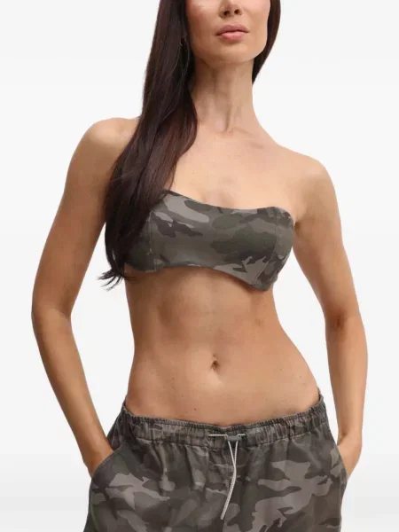 Top Miss Sixty cu imagine cu model camuflaj verde