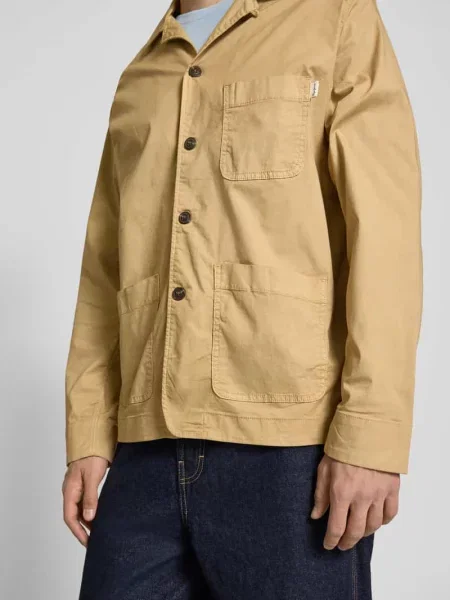 Kurtka koszulowa o kroju regular fit z mieszanki bawełny Pepe Jeans khaki
