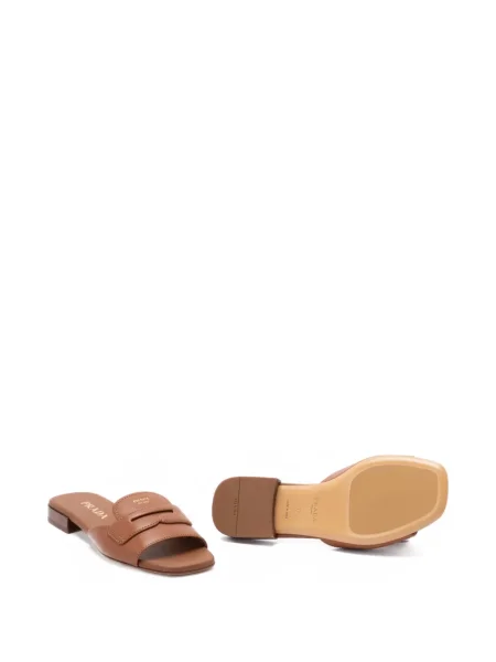 Sandale Prada din piele maro