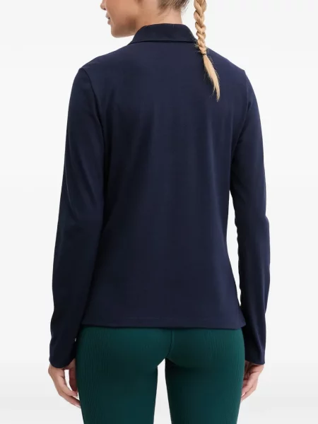 Polo Lacoste cu mâneci lungi albastru