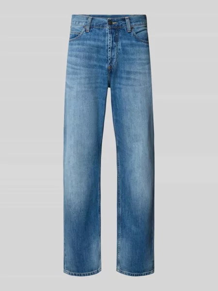 Jeansy straight leg Carhartt Wip niebieskie