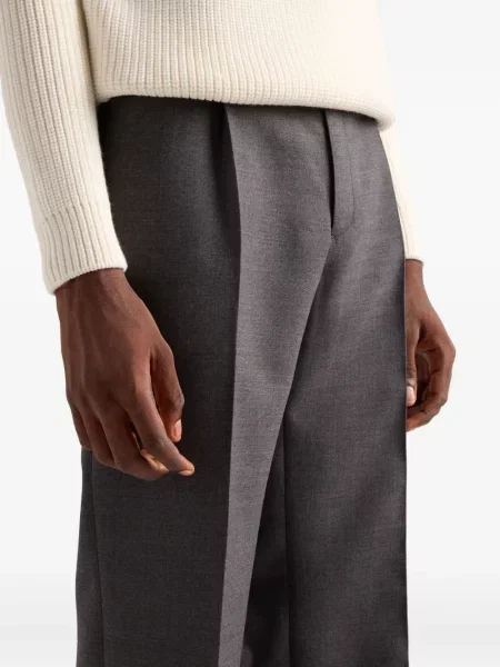 Pantaloni Prada de lână gri