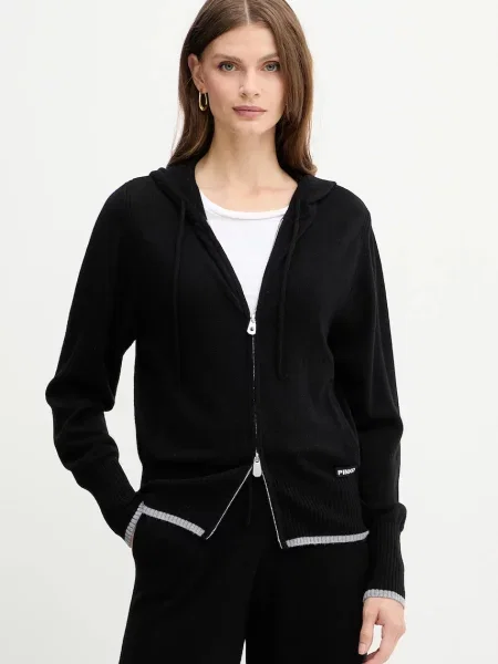 Pinko cardigan din lână negru