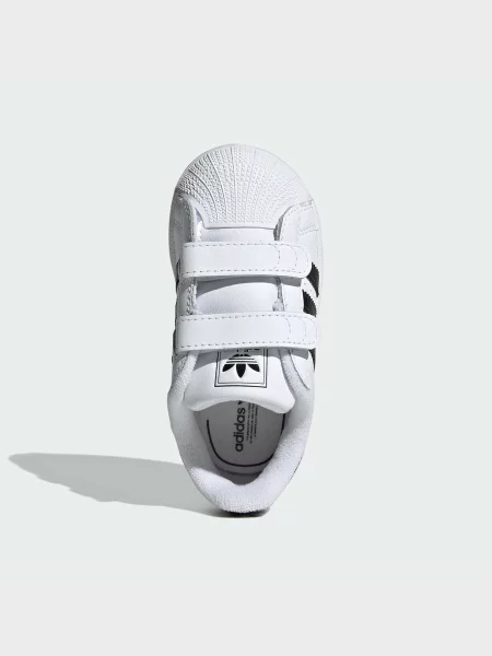 Шкіряні Дитячі Кросівки повсякденні adidas Superstar білий