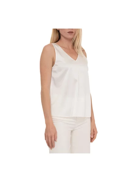 Top Emporio Armani z dekoltem w serek biały
