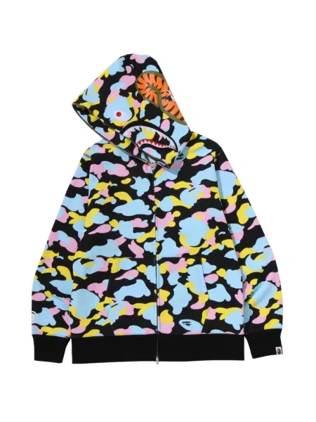 Kapucnis melegítő felső A Bathing Ape® fekete