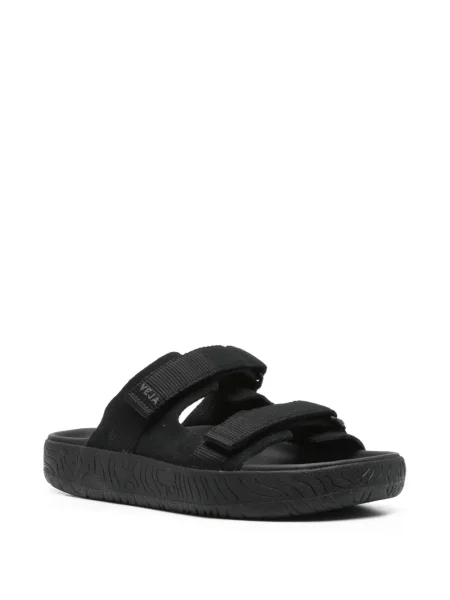 Sandale Veja din piele de căprioară negru