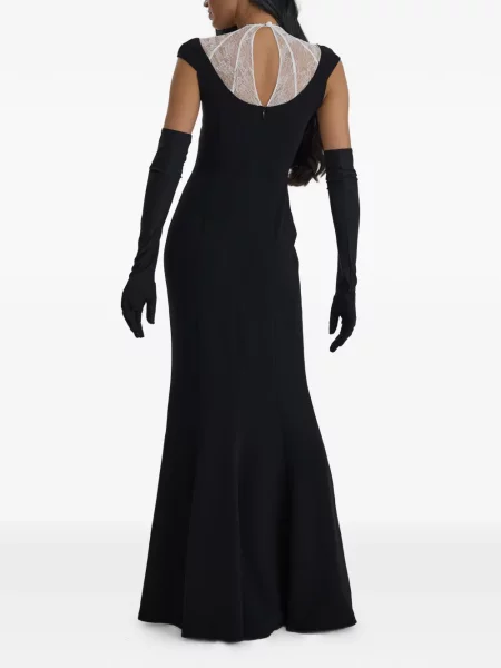 Rochie maxi Moos Studio din dantelă negru