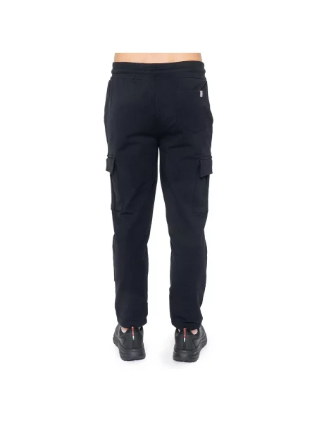 Pantaloni cargo Leone 1947 cu autograf negru