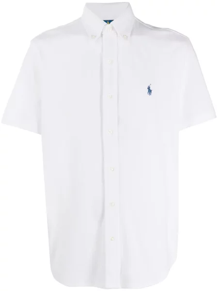 Siuvinėta polo marškinėliai Polo Ralph Lauren balta