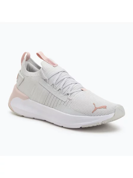 Běžecké boty PUMA Softride Symmetry Fuzion Feather gray/mauve mist/rose gold bílé