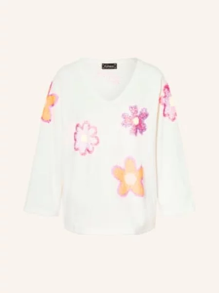 Grace Mikina S Rukávy A Flitry režná / neonově / neonově oranžová růžová