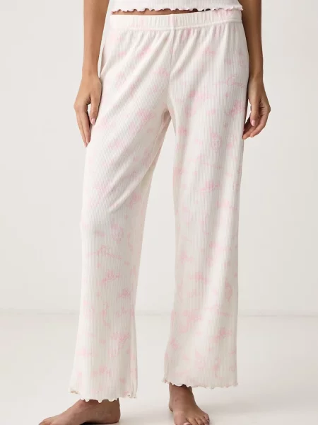 Juicy Couture Pizsama rózsaszín / fehér bézs